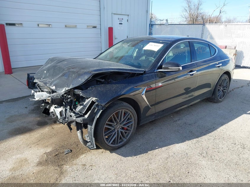 2019 Genesis G70 VIN KMTG54LE4KU042943 IAAI salvage auction — FRONT END, Salvage (Illinois), sold $3,600 on 2026-07-07 (photo 2)