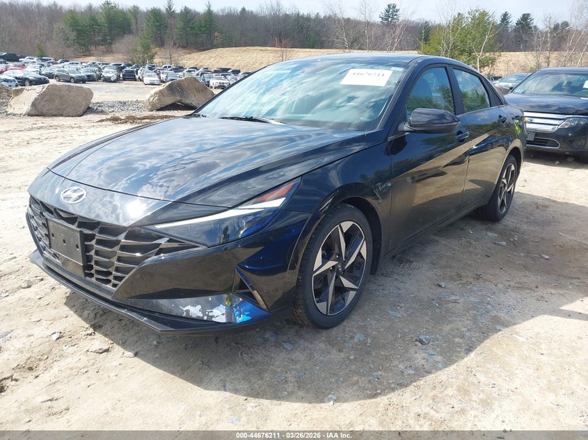 2023 Hyundai Elantra VIN KMHLP4AG3PU520140 IAAI salvage auction — RIGHT REAR, Wait Title, sold $6,300 on 2026-07-28 (photo 2)