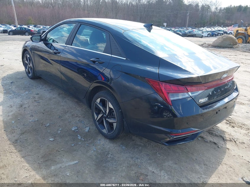 2023 Hyundai Elantra VIN KMHLP4AG3PU520140 IAAI salvage auction — RIGHT REAR, Wait Title, sold $6,300 on 2026-07-28 (photo 3)