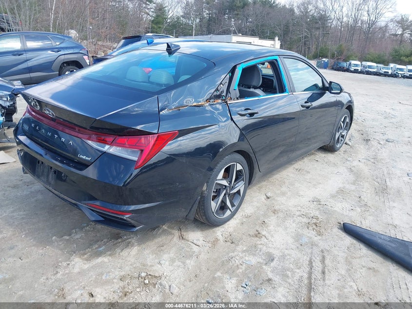 2023 Hyundai Elantra VIN KMHLP4AG3PU520140 IAAI salvage auction — RIGHT REAR, Wait Title, sold $6,300 on 2026-07-28 (photo 4)