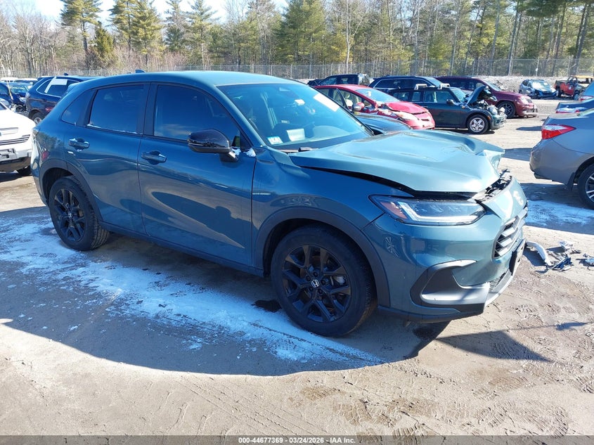 2023 Honda Hr-v VIN 3CZRZ2H52PM702119 IAAI salvage auction — LEFT FRONT, Salvage (Massachusetts), sold $4,950 on 2026-07-17 (photo 1)