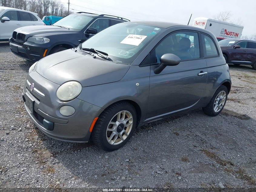 2012 Fiat 500 VIN 3C3CFFAR6CT124510 IAAI salvage auction — NORMAL WEAR, Clear (New York), sold $525 on 2026-08-12 (photo 2)