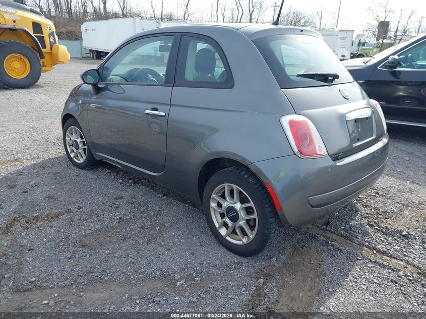 2012 Fiat 500 VIN 3C3CFFAR6CT124510 IAAI salvage auction — NORMAL WEAR, Clear (New York), sold $525 on 2026-08-12 (photo 3)