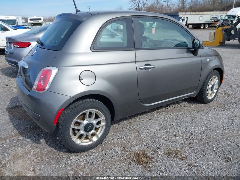 2012 Fiat 500 VIN 3C3CFFAR6CT124510 IAAI salvage auction — NORMAL WEAR, Clear (New York), sold $525 on 2026-08-12 (photo 4)
