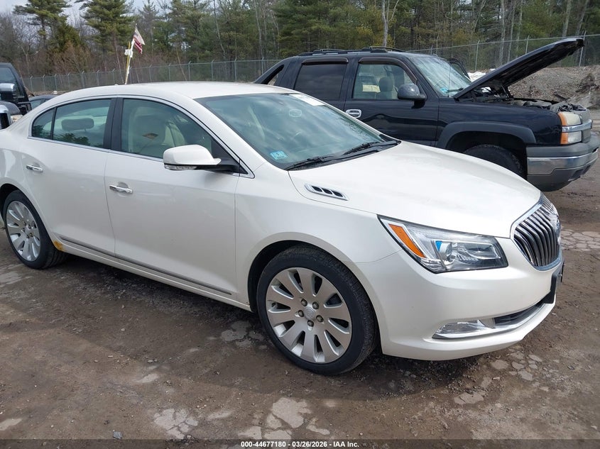 2014 Buick Lacrosse VIN 1G4GC5G39EF275448 IAAI salvage auction — LEFT REAR, Wait Title, sold $725 on 2026-07-10 (photo 1)