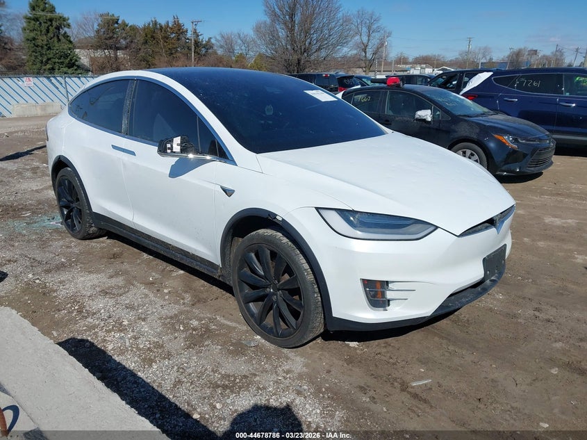 2020 Tesla Model x VIN 5YJXCDE24LF300010 IAAI salvage auction — HAIL, Salvage (Illinois), sold $10,300 on 2026-07-09 (photo 1)