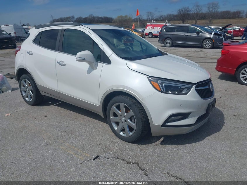 2018 Buick Encore VIN KL4CJHSB7JB521983 IAAI salvage auction — LEFT FRONT, Regular Certificate (Iowa), sold $1,500 on 2026-07-28 (photo 1)
