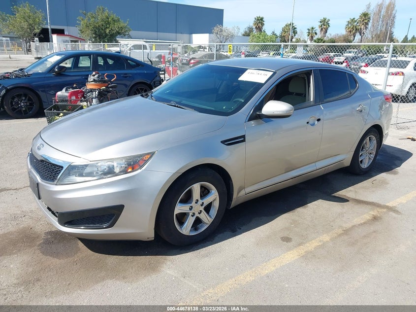 2011 Kia Optima VIN KNAGM4A77B5108124 IAAI salvage auction — FRONT END, Salvage (California), sold $275 on 2026-07-20 (photo 2)