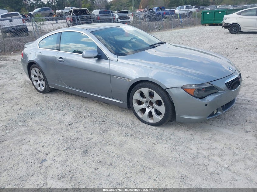 2007 BMW 6er VIN WBAEH13557CR46354 IAAI salvage auction — NORMAL WEAR, Clear (Michigan), sold $1,450 on 2026-07-07 (photo 1)