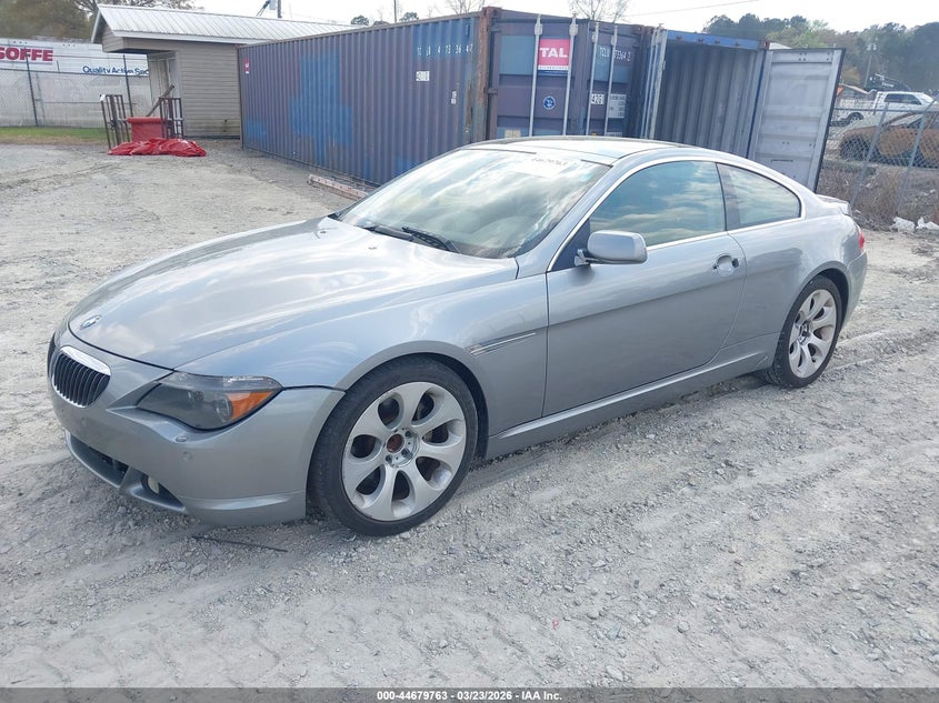 2007 BMW 6er VIN WBAEH13557CR46354 IAAI salvage auction — NORMAL WEAR, Clear (Michigan), sold $1,450 on 2026-07-07 (photo 2)