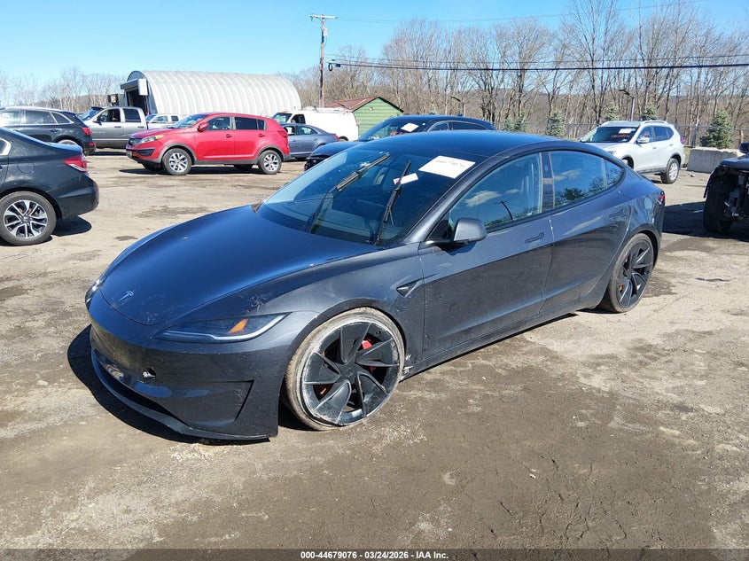 2024 Tesla Model 3 VIN 5YJ3E1ET2RF824605 IAAI salvage auction — LEFT FRONT, Wait Title, sold $17,700 on 2026-07-24 (photo 2)