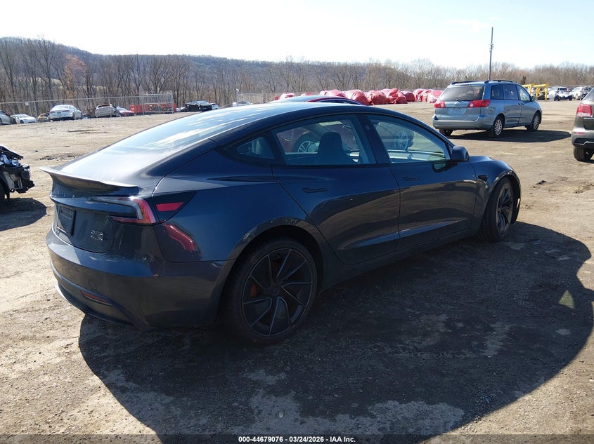 2024 Tesla Model 3 VIN 5YJ3E1ET2RF824605 IAAI salvage auction — LEFT FRONT, Wait Title, sold $17,700 on 2026-07-24 (photo 4)