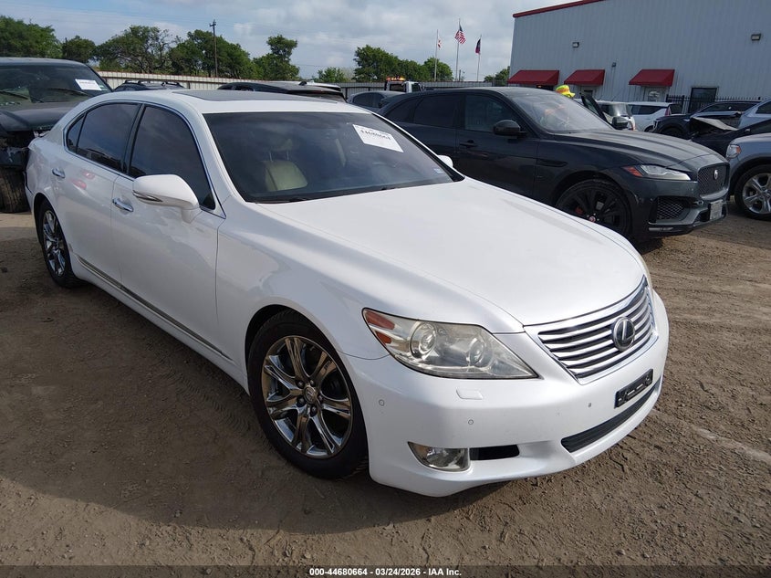 2010 Lexus Ls 460 VIN JTHDL1EF9A5002103 IAAI salvage auction — REAR END, Original (Texas), sold $675 on 2026-07-28 (photo 1)