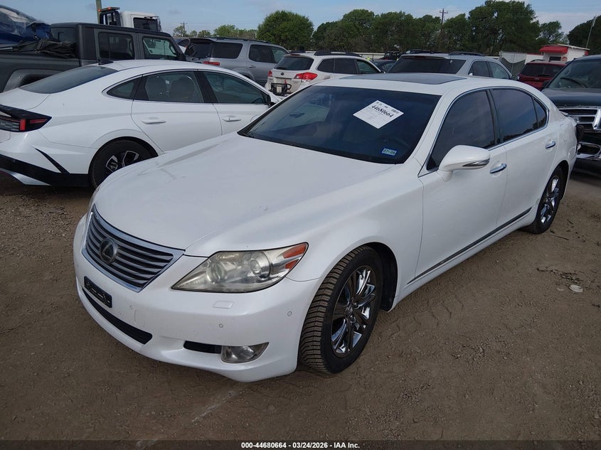 2010 Lexus Ls 460 VIN JTHDL1EF9A5002103 IAAI salvage auction — REAR END, Original (Texas), sold $675 on 2026-07-28 (photo 2)
