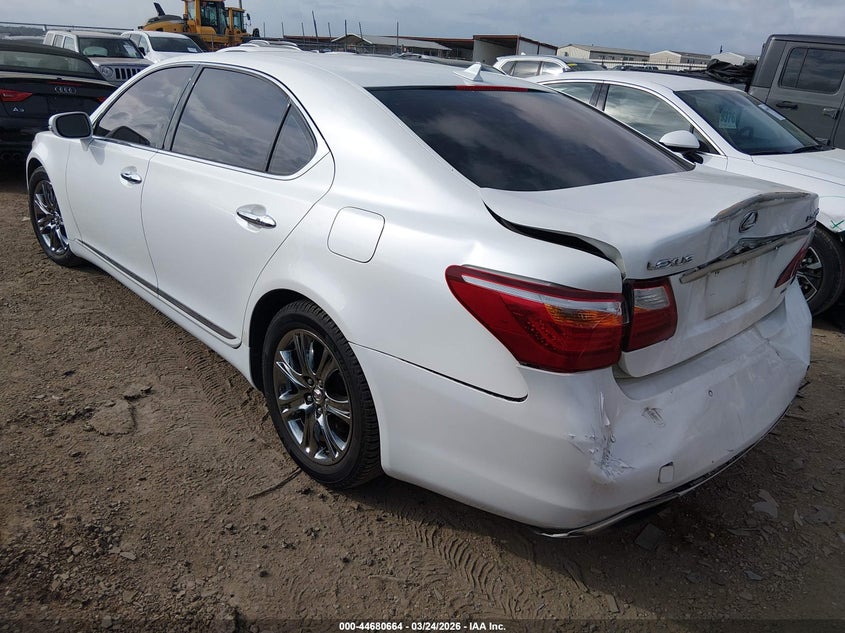 2010 Lexus Ls 460 VIN JTHDL1EF9A5002103 IAAI salvage auction — REAR END, Original (Texas), sold $675 on 2026-07-28 (photo 3)