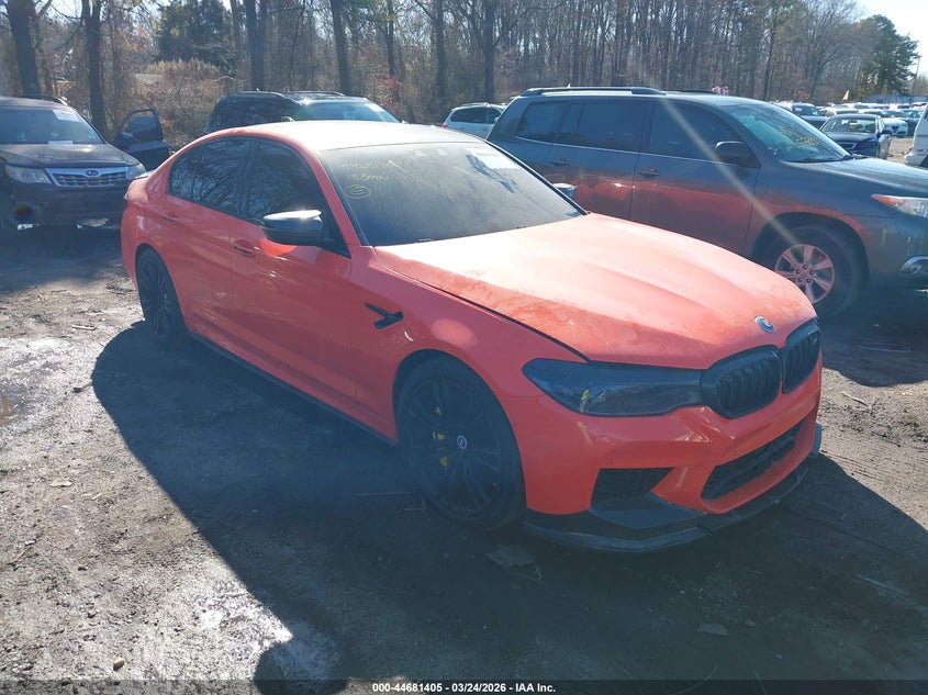 2018 BMW M5 VIN WBSJF0C57JB283411 IAAI salvage auction — Undercarriage, Mv-907A (New York), sold $19,150 on 2026-05-04 (photo 1)