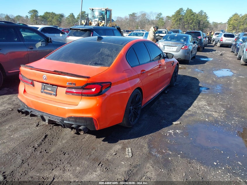 2018 BMW M5 VIN WBSJF0C57JB283411 IAAI salvage auction — Undercarriage, Mv-907A (New York), sold $19,150 on 2026-05-04 (photo 4)