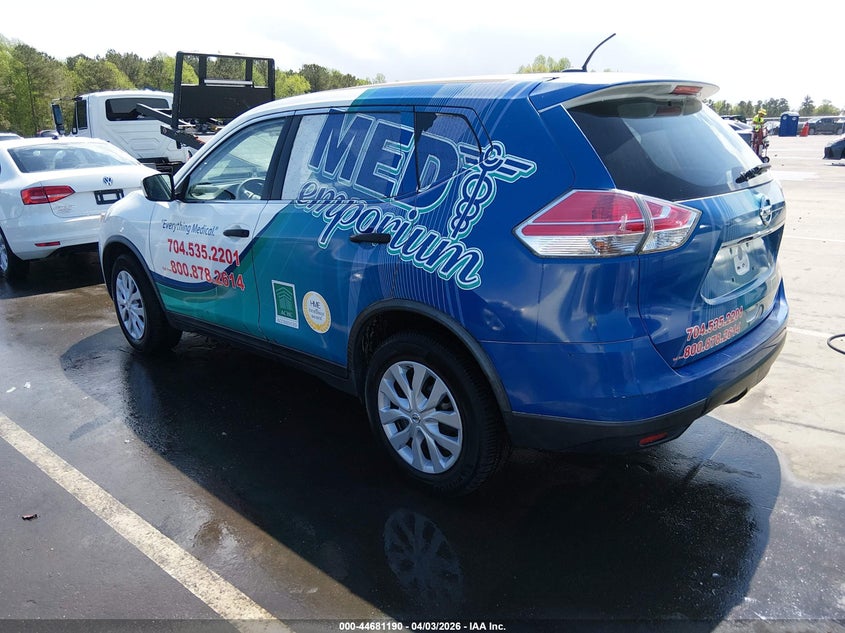 2016 Nissan Rogue VIN JN8AT2MT4GW022171 IAAI salvage auction — RIGHT SIDE, Wait Title, sold $625 on 2026-07-15 (photo 3)