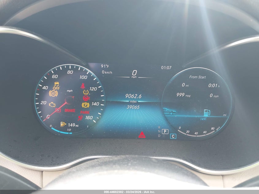 2021 Mercedes-benz C-klasse VIN W1KWF8DB2MR612114 IAAI salvage auction — FRONT END, Wait Title, sold $7,400 on 2026-07-09 (photo 7)