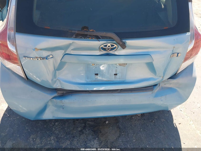 2015 Toyota Prius c VIN JTDKDTB3XF1102480 IAAI salvage auction — REAR END, Salvage (California), sold $1,250 on 2026-07-29 (photo 6)