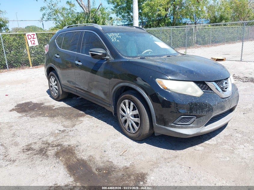 2015 Nissan Rogue VIN KNMAT2MT5FP532159 IAAI salvage auction — LEFT REAR, Wait Title, sold $800 on 2026-07-06 (photo 1)