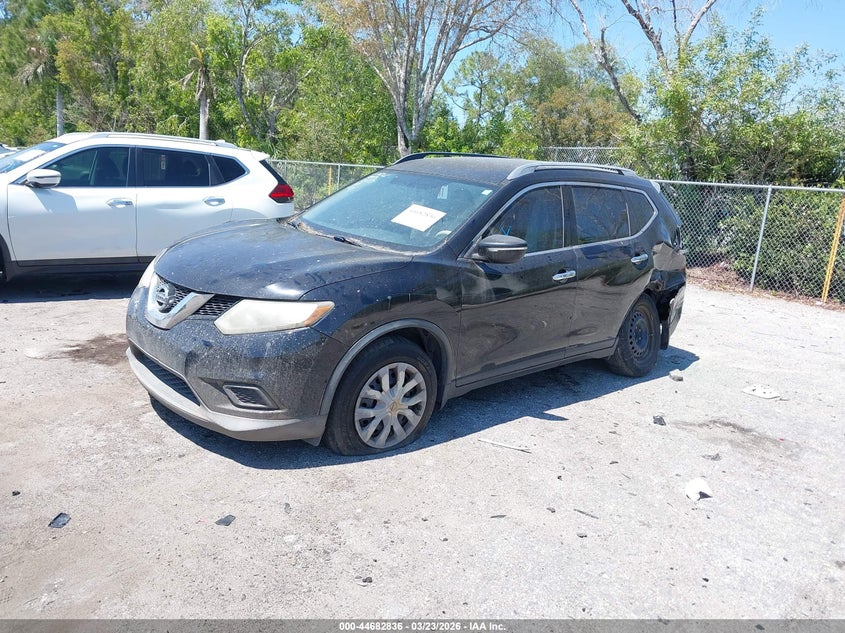 2015 Nissan Rogue VIN KNMAT2MT5FP532159 IAAI salvage auction — LEFT REAR, Wait Title, sold $800 on 2026-07-06 (photo 2)