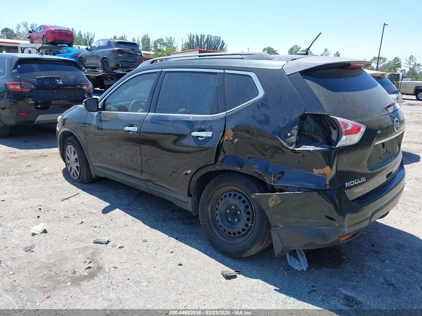 2015 Nissan Rogue VIN KNMAT2MT5FP532159 IAAI salvage auction — LEFT REAR, Wait Title, sold $800 on 2026-07-06 (photo 3)