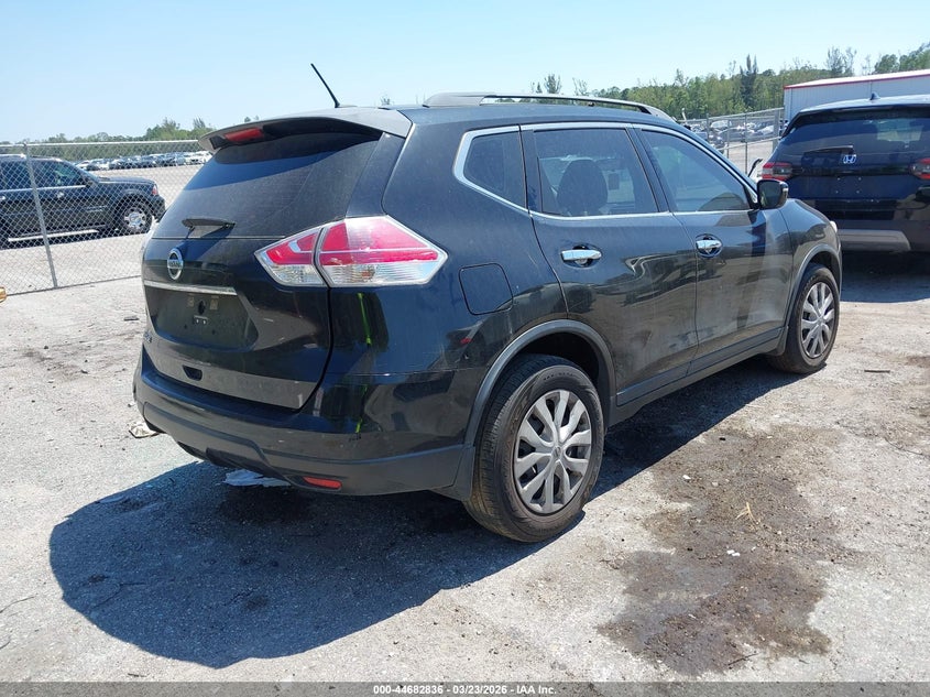 2015 Nissan Rogue VIN KNMAT2MT5FP532159 IAAI salvage auction — LEFT REAR, Wait Title, sold $800 on 2026-07-06 (photo 4)