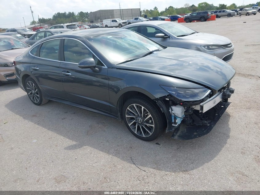 2023 Hyundai Sonata VIN KMHL34J23PA331117 IAAI salvage auction — FRONT END, Salvage (Texas), sold $8,500 on 2026-07-22 (photo 1)