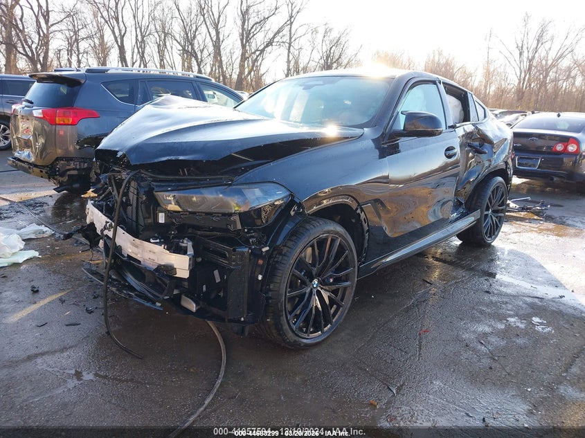 2025 BMW X6 VIN 5UX43EX03S9X25908 IAAI salvage auction — ALL OVER, Salvage Title, sold $3,550 on 2026-07-29 (photo 2)