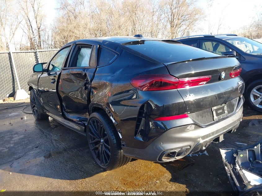 2025 BMW X6 VIN 5UX43EX03S9X25908 IAAI salvage auction — ALL OVER, Salvage Title, sold $3,550 on 2026-07-29 (photo 3)