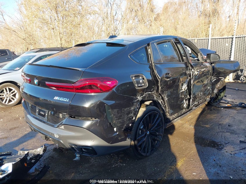2025 BMW X6 VIN 5UX43EX03S9X25908 IAAI salvage auction — ALL OVER, Salvage Title, sold $3,550 on 2026-07-29 (photo 4)