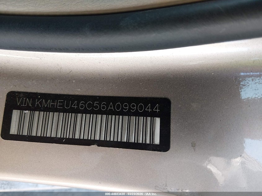 2006 Hyundai Sonata VIN KMHEU46C56A099044 IAAI salvage auction — FRONT END, Salvage (Illinois), sold $250 on 2026-07-14 (photo 9)