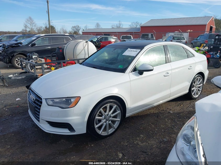 2015 Audi A3 VIN WAUEFGFF7F1121150 IAAI salvage auction — RIGHT FRONT, Clear (Virginia), sold $1,500 on 2026-07-28 (photo 2)