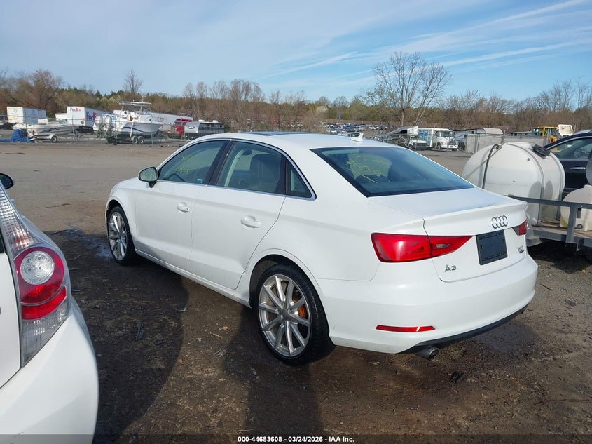 2015 Audi A3 VIN WAUEFGFF7F1121150 IAAI salvage auction — RIGHT FRONT, Clear (Virginia), sold $1,500 on 2026-07-28 (photo 3)