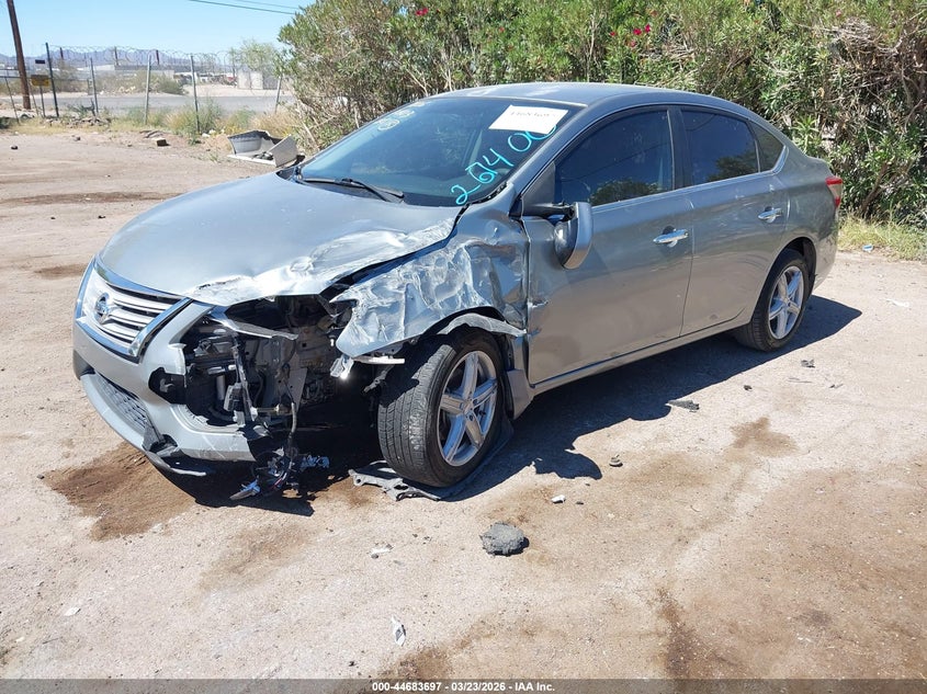 2014 Nissan Sentra VIN 3N1AB7AP7EY267400 IAAI salvage auction — LEFT FRONT, Salvage (Arizona), sold $750 on 2026-07-09 (photo 2)