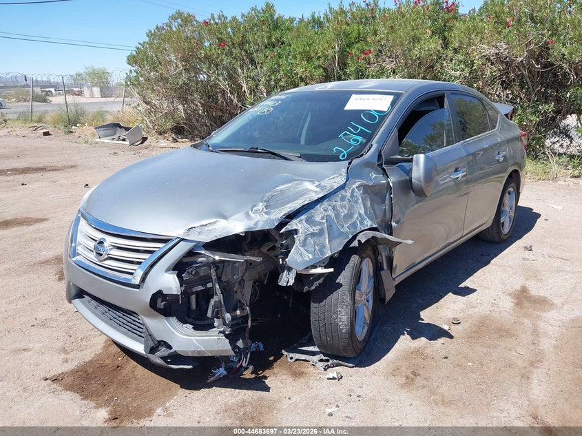 2014 Nissan Sentra VIN 3N1AB7AP7EY267400 IAAI salvage auction — LEFT FRONT, Salvage (Arizona), sold $750 on 2026-07-09 (photo 6)