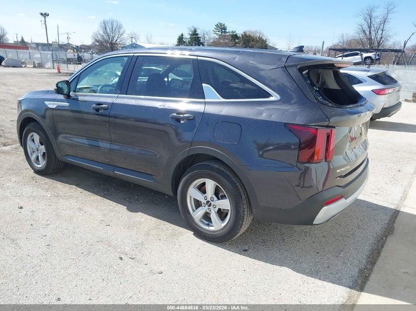 2026 Kia Sorento VIN 5XYRG4JC5TG436683 IAAI salvage auction — HAIL, Salvage (Illinois), sold $12,275 on 2026-07-14 (photo 3)