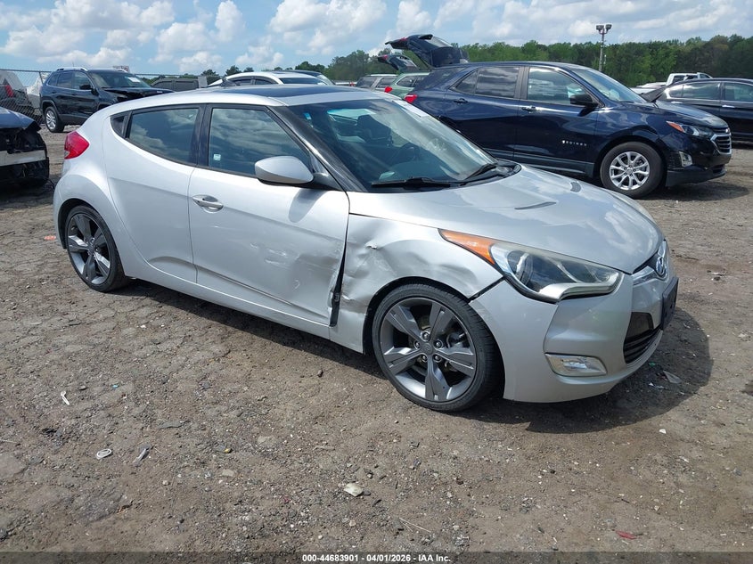 2015 Hyundai Veloster VIN KMHTC6AD9FU240251 IAAI salvage auction — RIGHT FRONT, Salvage (Georgia), sold $1,250 on 2026-07-22 (photo 1)