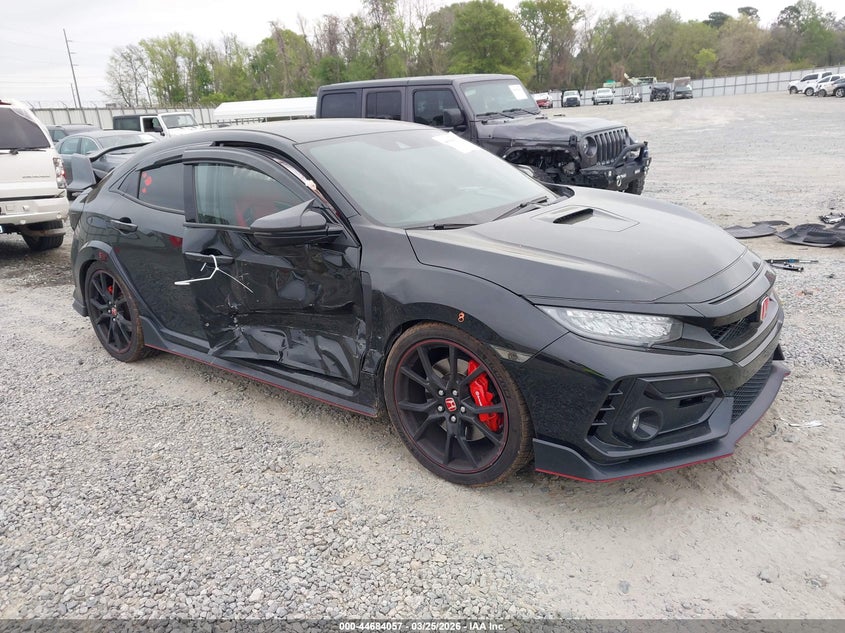 2021 Honda Civic type r VIN SHHFK8G76MU202417 IAAI salvage auction — RIGHT FRONT, Wait Title, sold $15,500 on 2026-07-09 (photo 1)