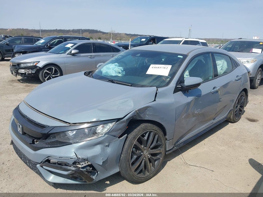 2021 Honda Civic VIN SHHFK7H43MU415212 IAAI salvage auction — FRONT END, Clear (Oklahoma), sold $5,300 on 2026-07-21 (photo 2)