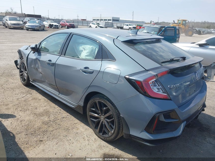 2021 Honda Civic VIN SHHFK7H43MU415212 IAAI salvage auction — FRONT END, Clear (Oklahoma), sold $5,300 on 2026-07-21 (photo 3)