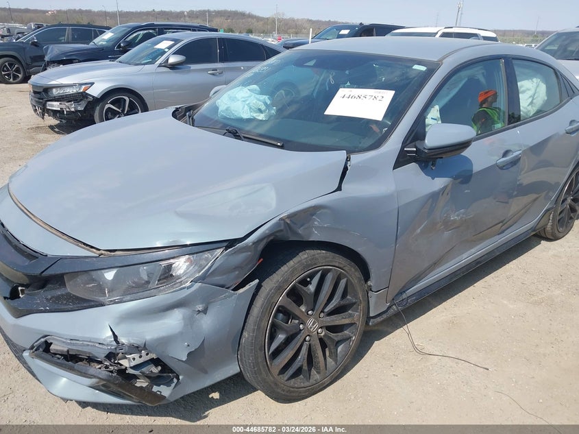 2021 Honda Civic VIN SHHFK7H43MU415212 IAAI salvage auction — FRONT END, Clear (Oklahoma), sold $5,300 on 2026-07-21 (photo 6)