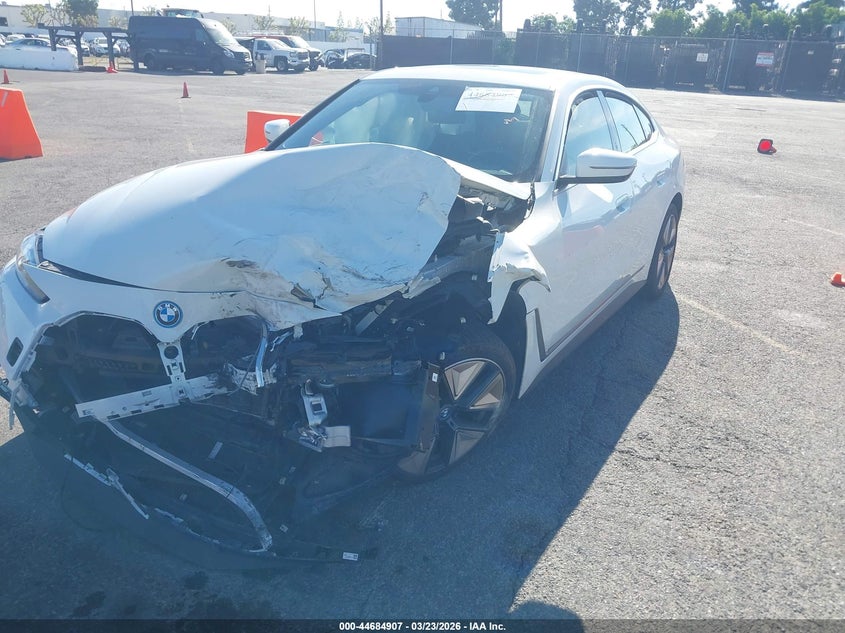 2023 BMW I4 VIN WBY73AW00PFR12409 IAAI salvage auction — LEFT FRONT, Wait Title, sold $8,600 on 2026-07-13 (photo 2)