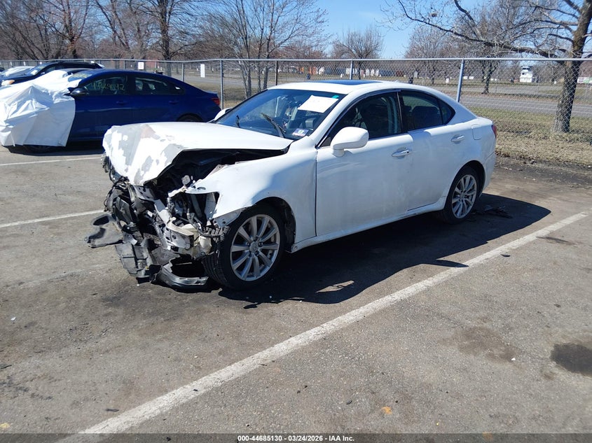 2007 Lexus Is VIN JTHCK262X72019664 IAAI salvage auction — FRONT END, Salvage (New Jersey), sold $425 on 2026-07-13 (photo 2)