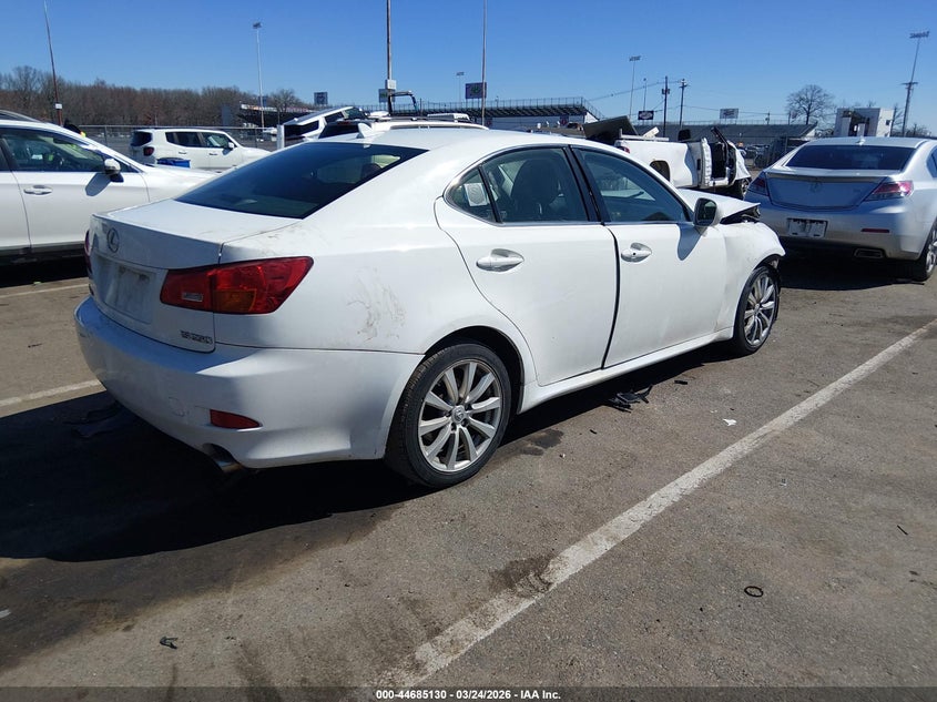 2007 Lexus Is VIN JTHCK262X72019664 IAAI salvage auction — FRONT END, Salvage (New Jersey), sold $425 on 2026-07-13 (photo 4)