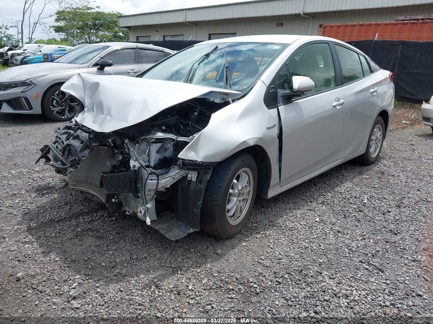 2021 Toyota Prius VIN JTDKAMFU2M3134617 IAAI salvage auction — FRONT & REAR, Wait Title, sold $25 on 2026-07-21 (photo 2)