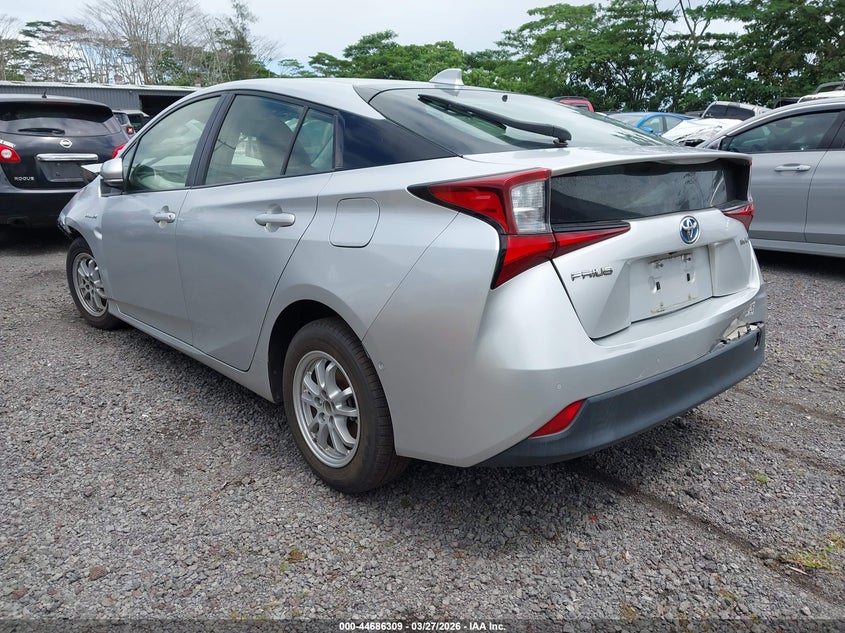 2021 Toyota Prius VIN JTDKAMFU2M3134617 IAAI salvage auction — FRONT & REAR, Wait Title, sold $25 on 2026-07-21 (photo 3)