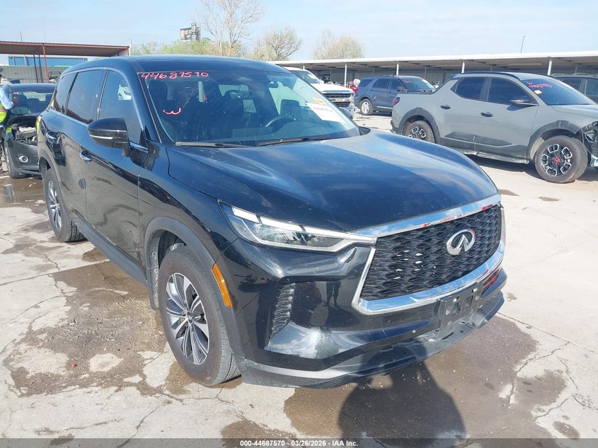 2023 Infiniti Qx60 VIN 5N1DL1ER0PC369922 IAAI salvage auction — REAR END, Original (Texas), sold $11,800 on 2026-07-17 (photo 1)