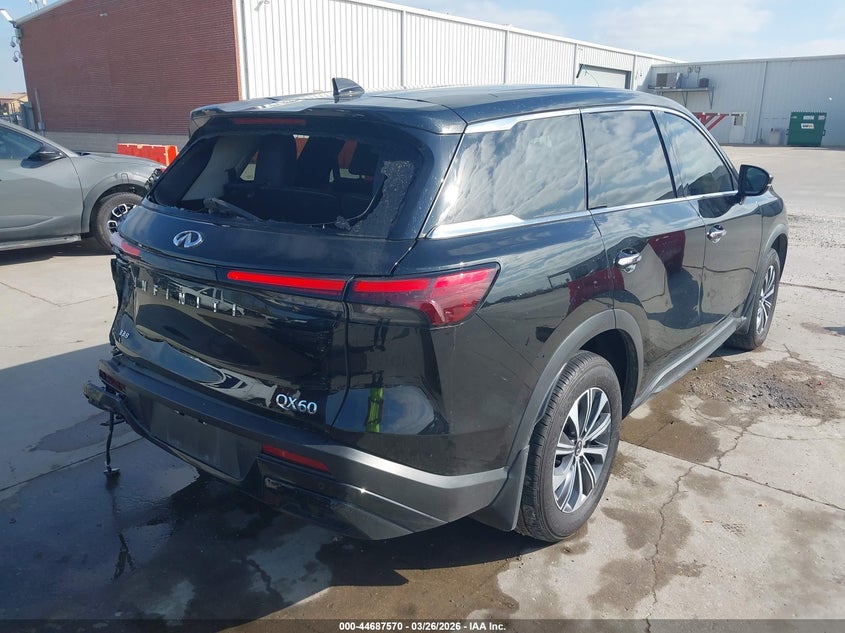 2023 Infiniti Qx60 VIN 5N1DL1ER0PC369922 IAAI salvage auction — REAR END, Original (Texas), sold $11,800 on 2026-07-17 (photo 4)